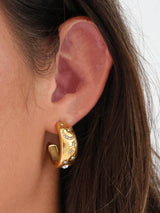 Lunar Stardust Gold Earrings Stainless Steel