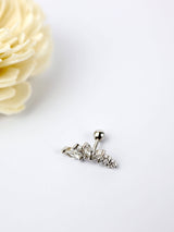 Ball Screw back Helix Angel Stud Earring SILVER - 1 Piece