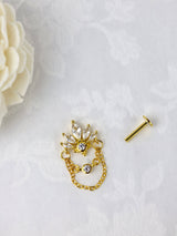 Rashi Screw Flat Back Helix Stud Earring Gold- 1 piece