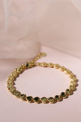 Sarang Love Heart Bracelet Gold