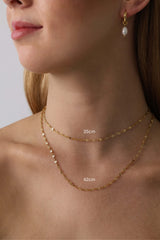 Mistara Twist Diamond Link Chain - Stainless Steel 42cm