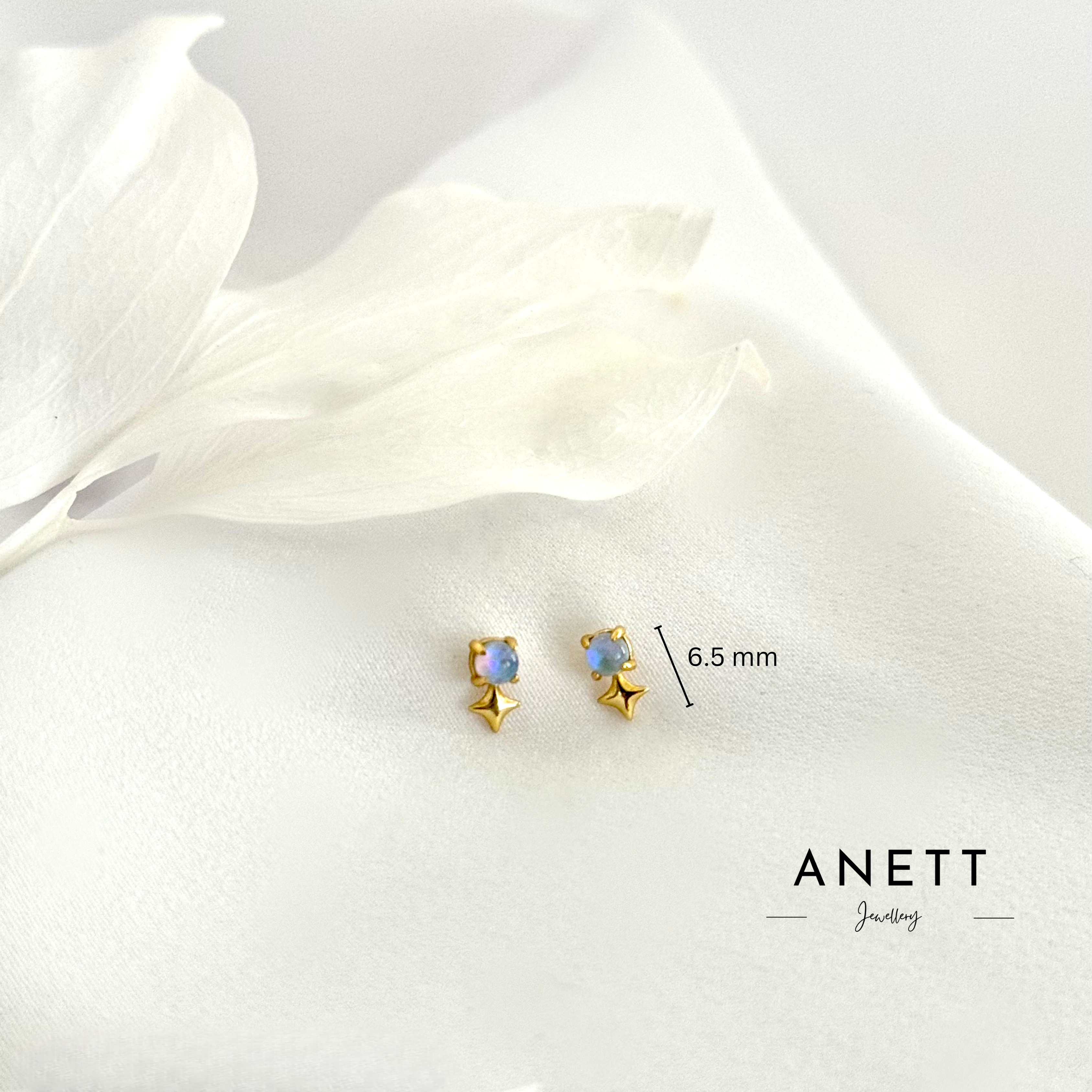 Tiny Opal Star Stud