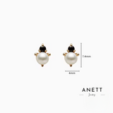 Sahara Pearl Huggie Hoop and Stud