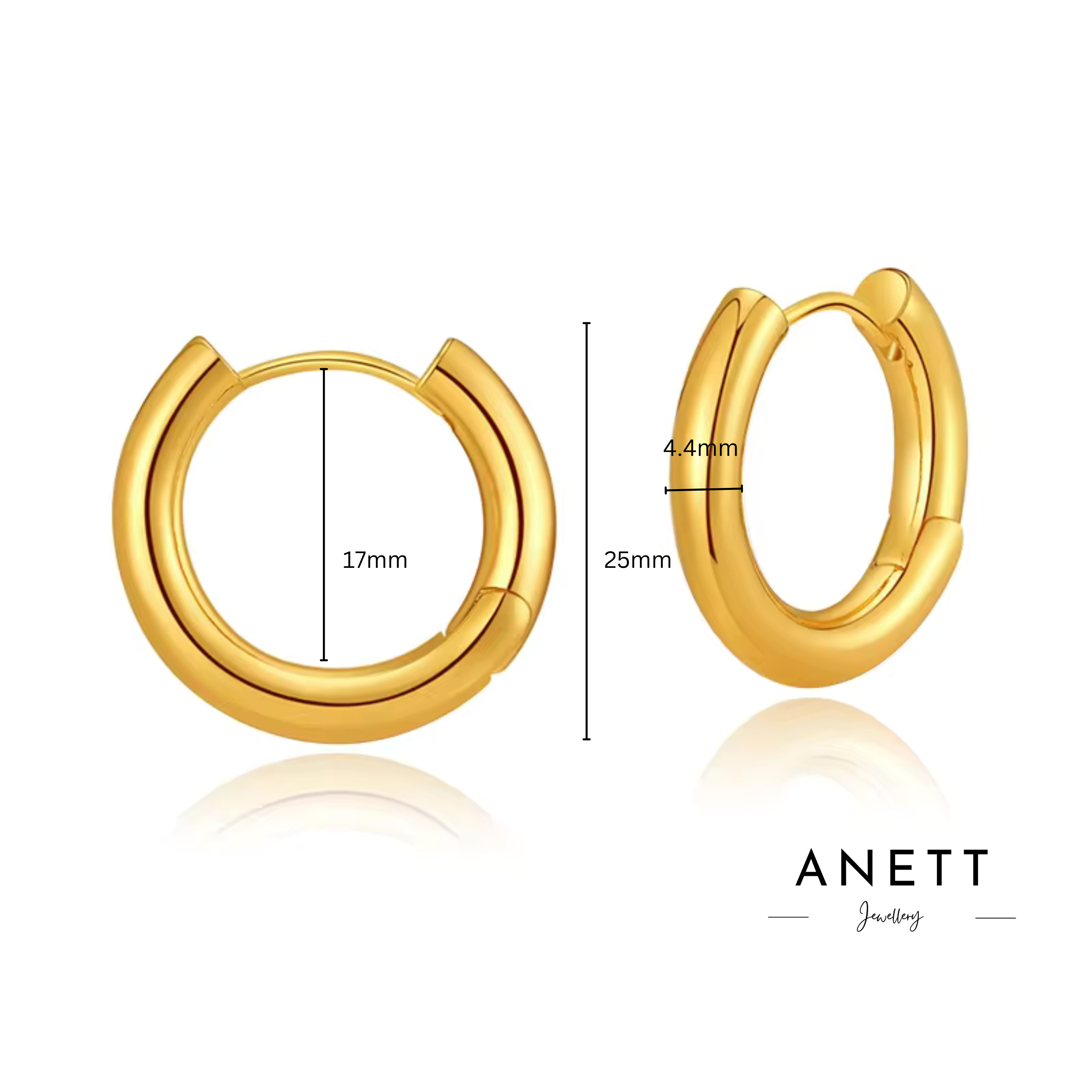 Vintage Gold Hoop Earrings