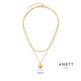Avery Double Layered Necklace - Stainless Steel