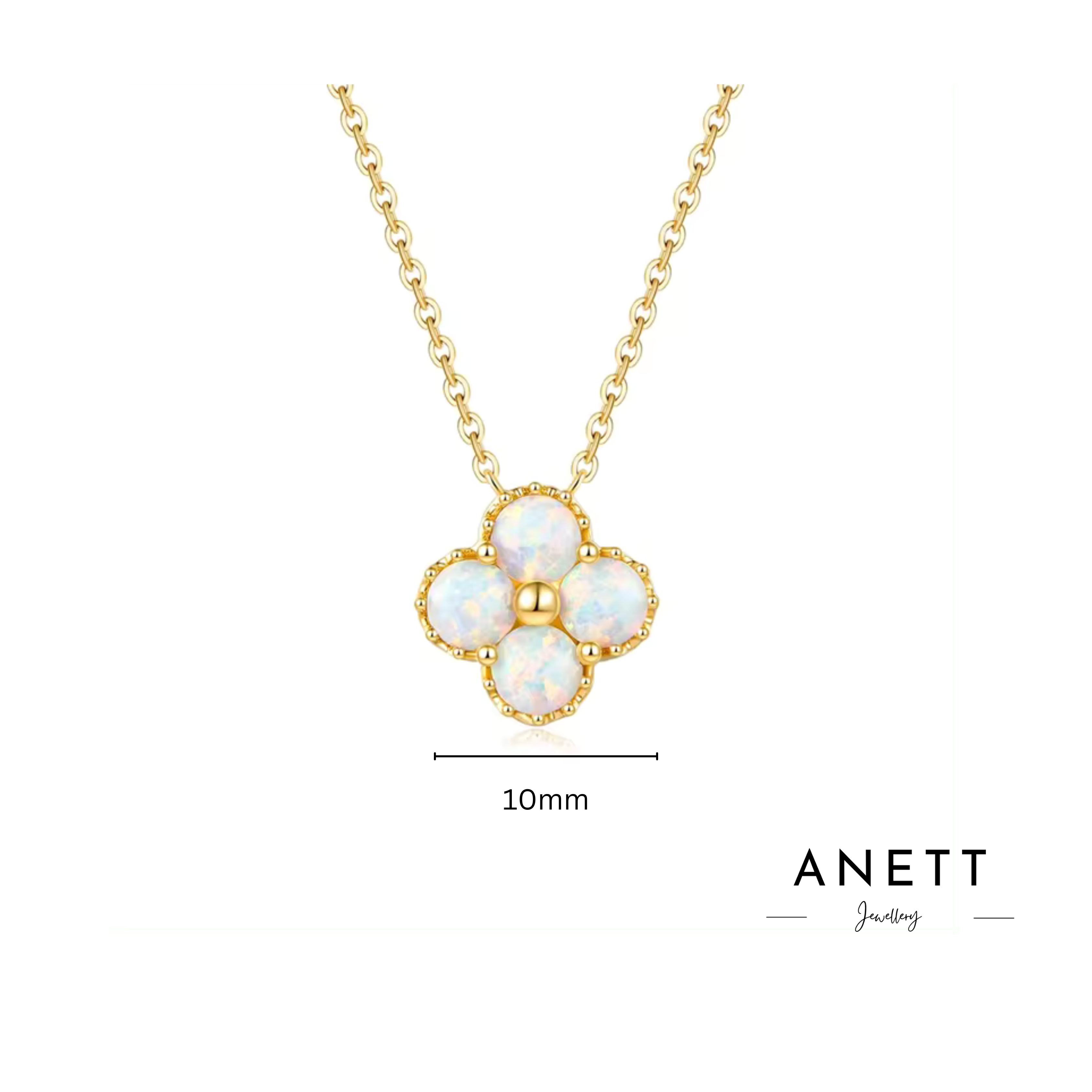 Faith Opal GOLD Necklace - Sterling Silver