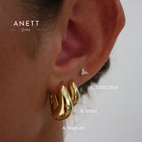 Willow Twist Gold Hoop A + B + C