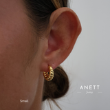 Tamara Twist Hoop Earrings GOLD Small