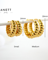 Tamara Twist Hoop Earrings GOLD