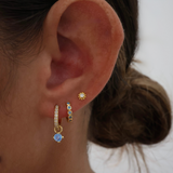 Ines Blue Lagoon Dangle Earring GOLD v2