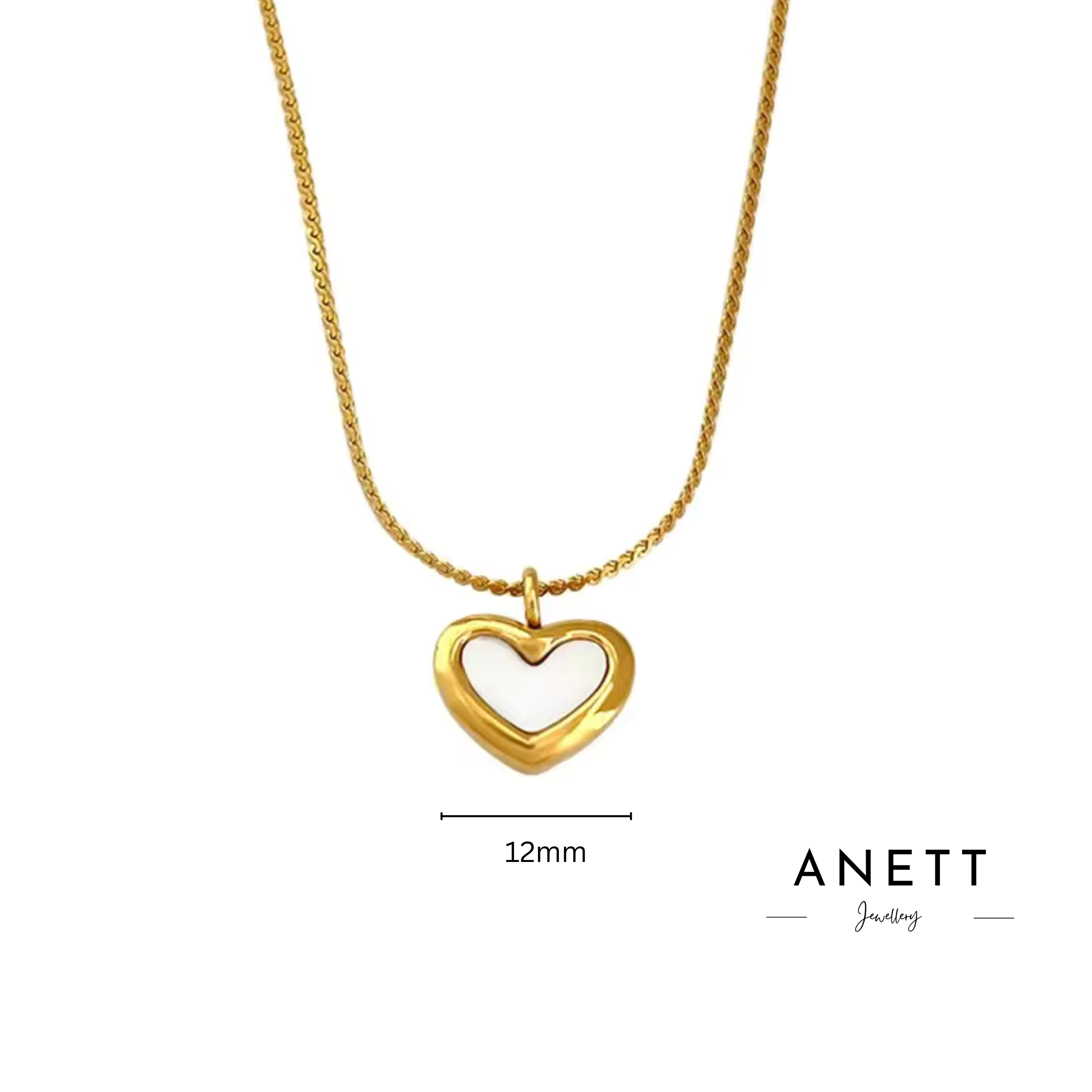 Esmae Love Heart Stainless Steel Necklace