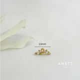 Ball Screw back Helix Angel Stud Earring GOLD- 1 piece