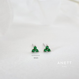 3 Clover Stud Earrings SILVER