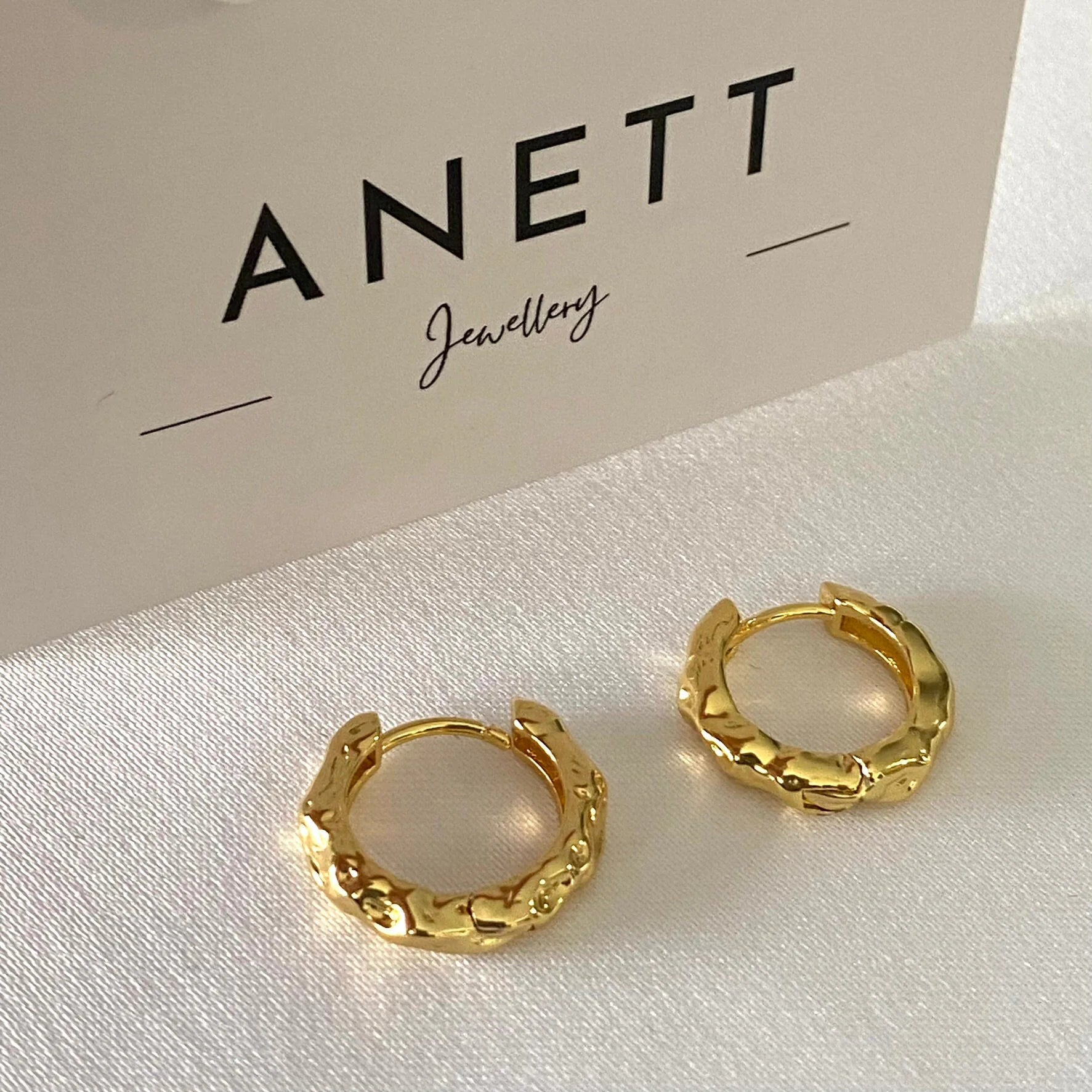 Hammered basic Hoop Earrings