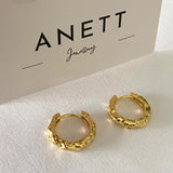 Hammered basic Hoop Earrings