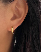 Hammered basic Hoop Earrings