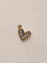 Love Heart Mistara Twist Diamond Link Chain - Stainless Steel Clear White
