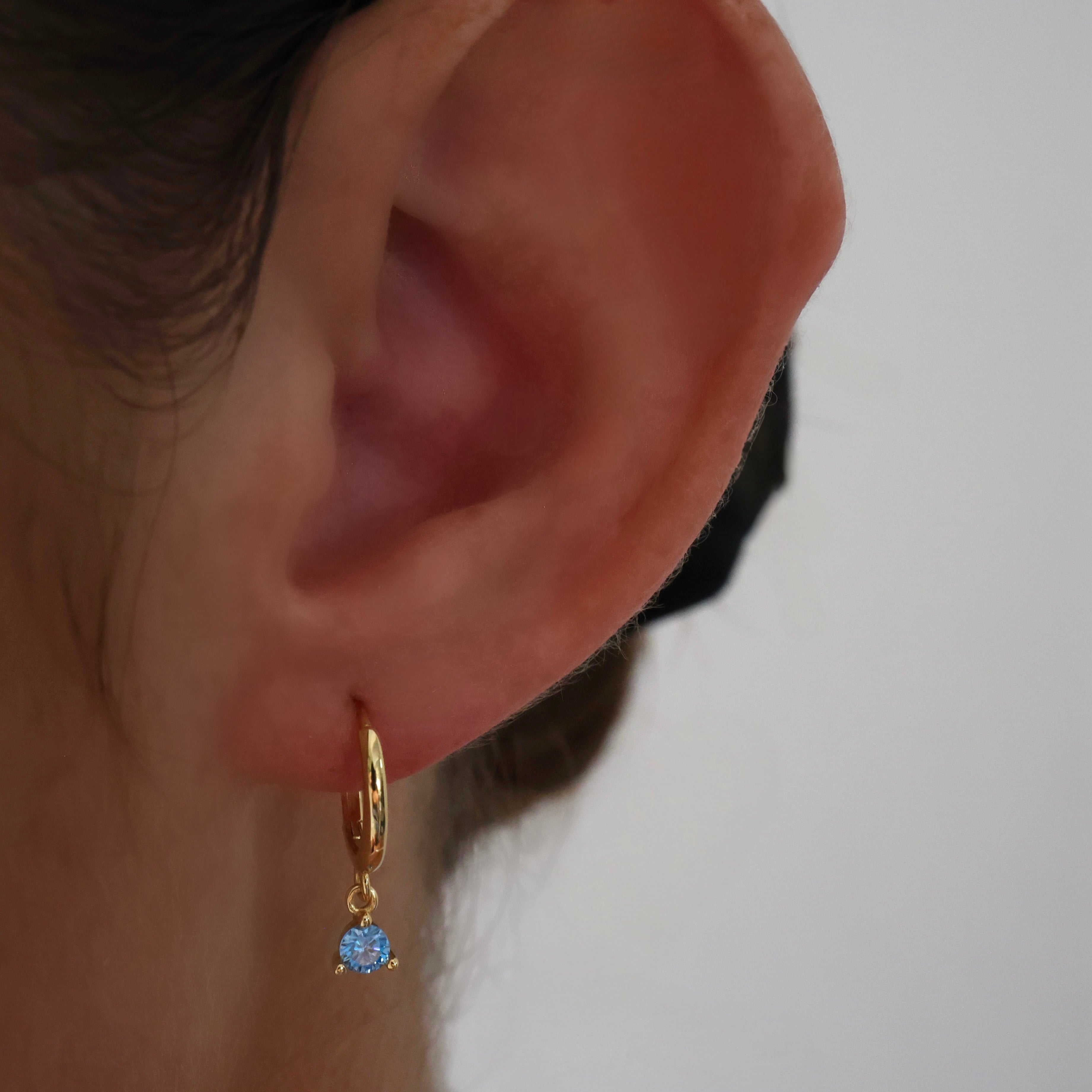 Julie Ines Blue GOLD Earrings