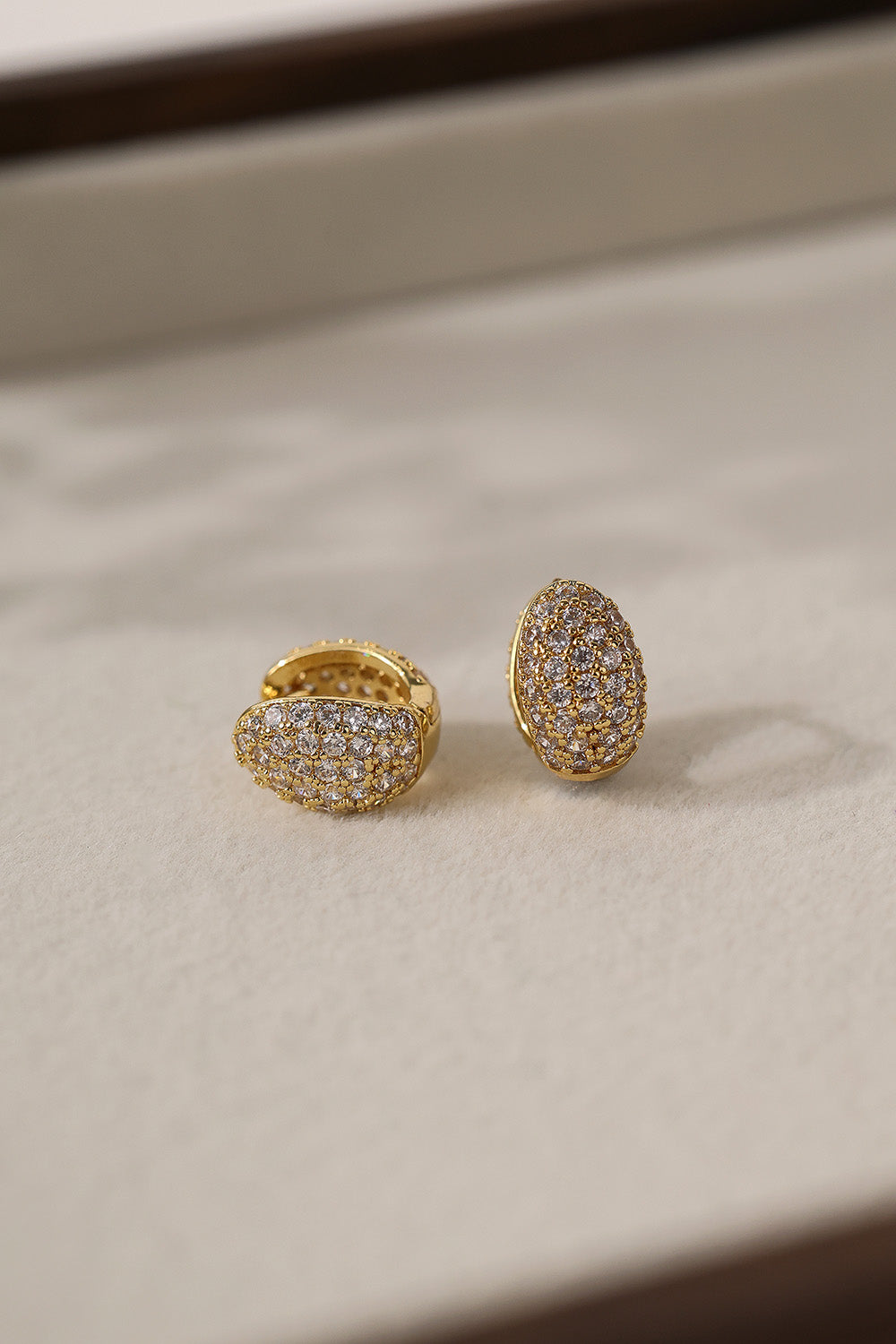 Cleo Huggie Hoop Earrings GOLD