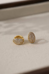 Cleo Huggie Hoop Earrings GOLD