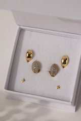 Cleo Huggie Hoop Earrings GOLD