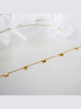MOMMY Letter Gold Necklace 925 Sterling Silver