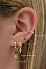 Katherine Green Dangle Earrings