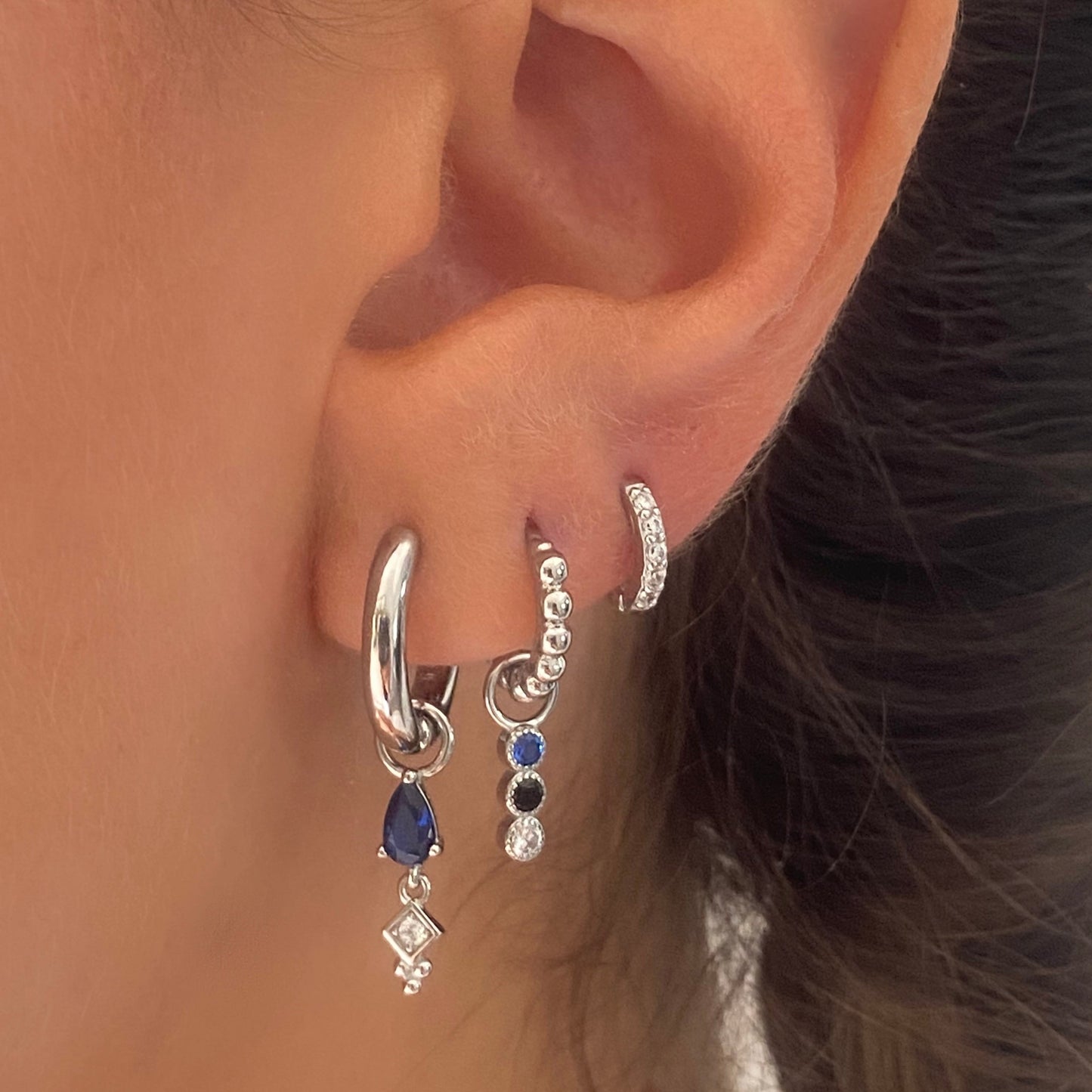 Blue Teardrop Dangle Earring Gift Set