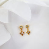 Bella Dangle Stud Earrings GOLD