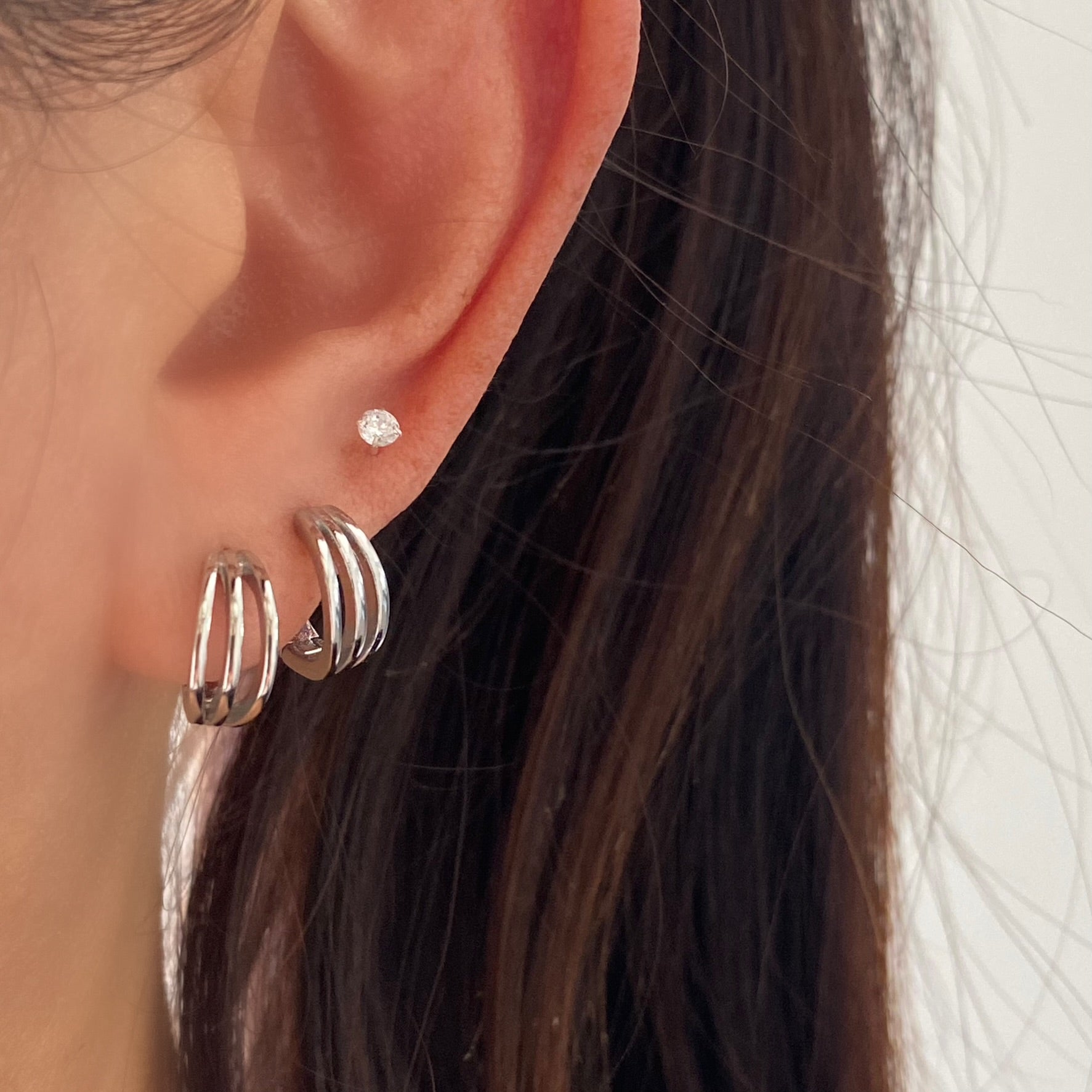 Earrings huggie store hoops