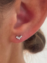 Clara Mini Stud Earrings SILVER