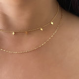 Stainless Steel Double Layered Gold Necklace Minimalist