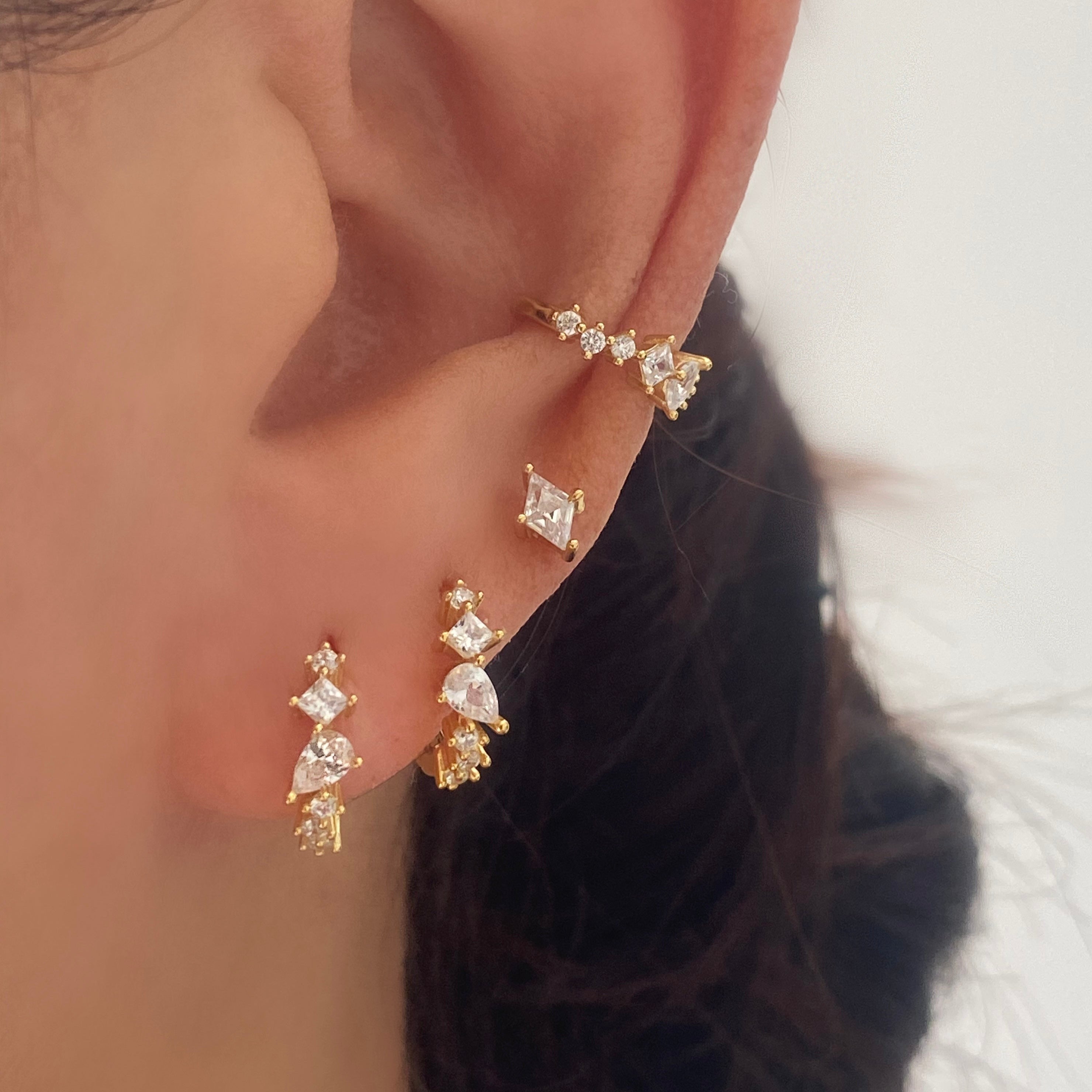 Charlotte Huggie Hoop Earrings – ANETT