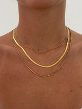 3 Layered Snake Stainless Steel Chain Necklace