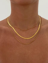 3 Layered Snake Stainless Steel Chain Necklace