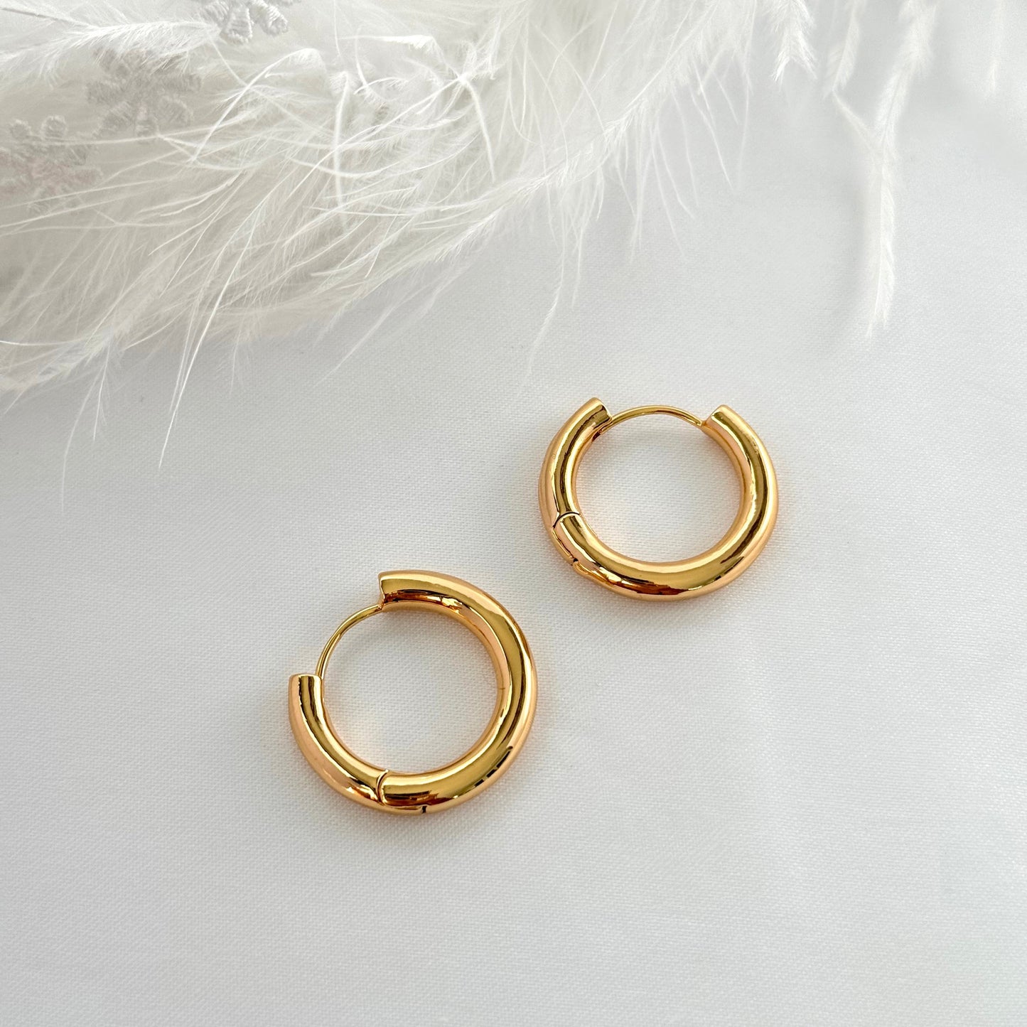 Vintage Gold Hoop Earrings