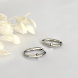 Oval Silver Hoop Earrings, 925 Sterling Silver Hoops, Geometric Silver Hoops, Minimalist Silver Hoops, Simple White Gold Hoops, Classy hoops
