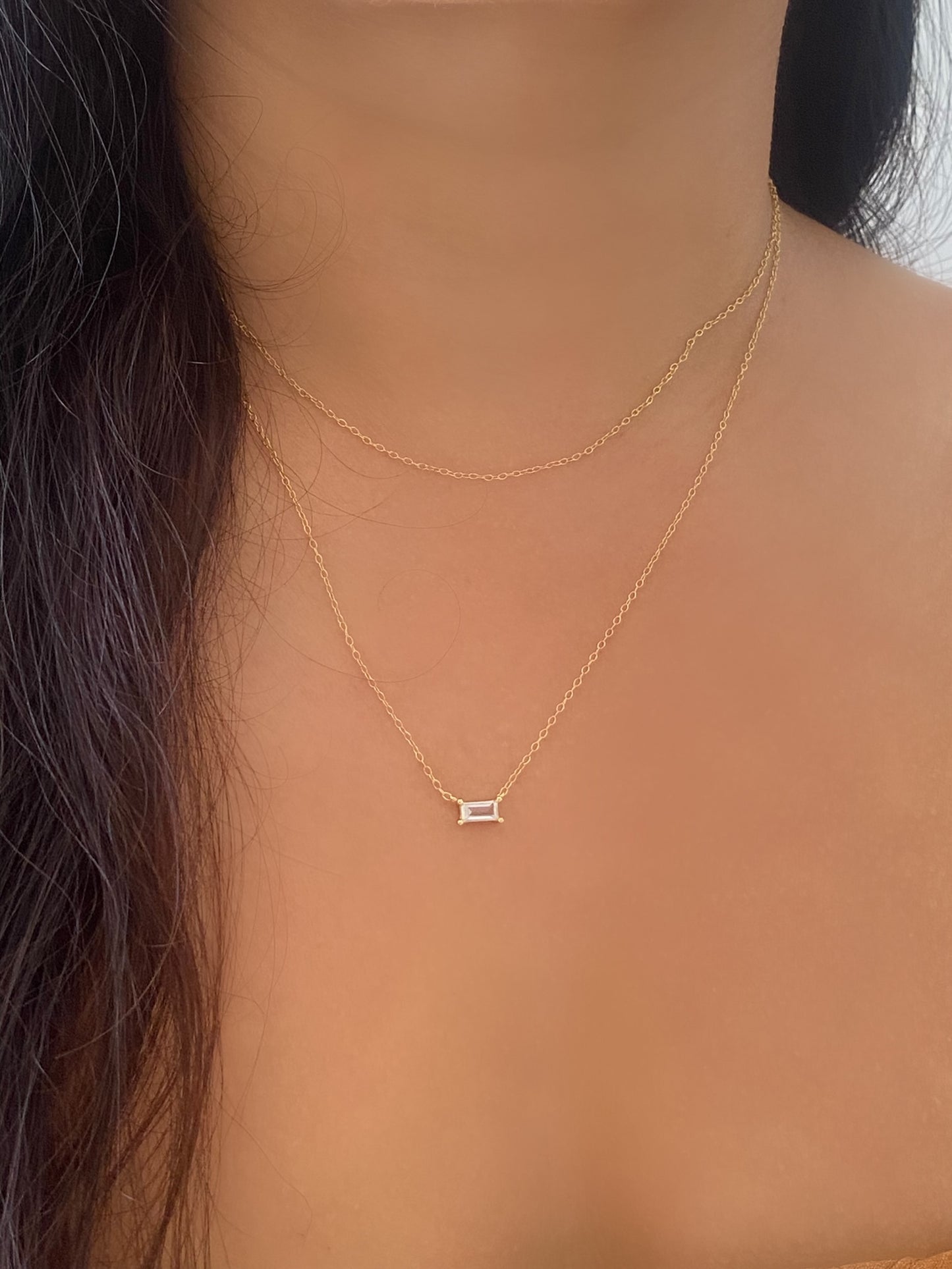 Dainty Double Layered Gold Necklace