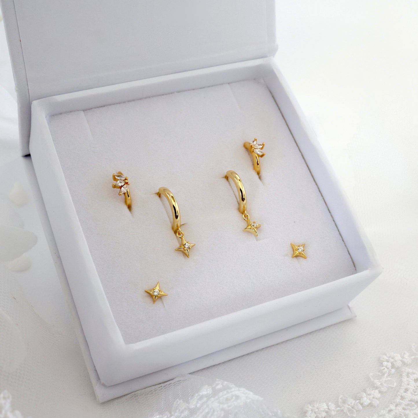 Olivia Destiny Dangle Earring Gift Set GOLD