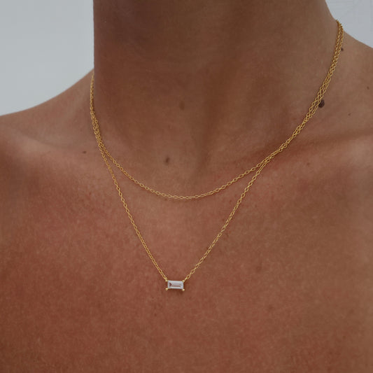 Dainty Double Layered Gold Necklace