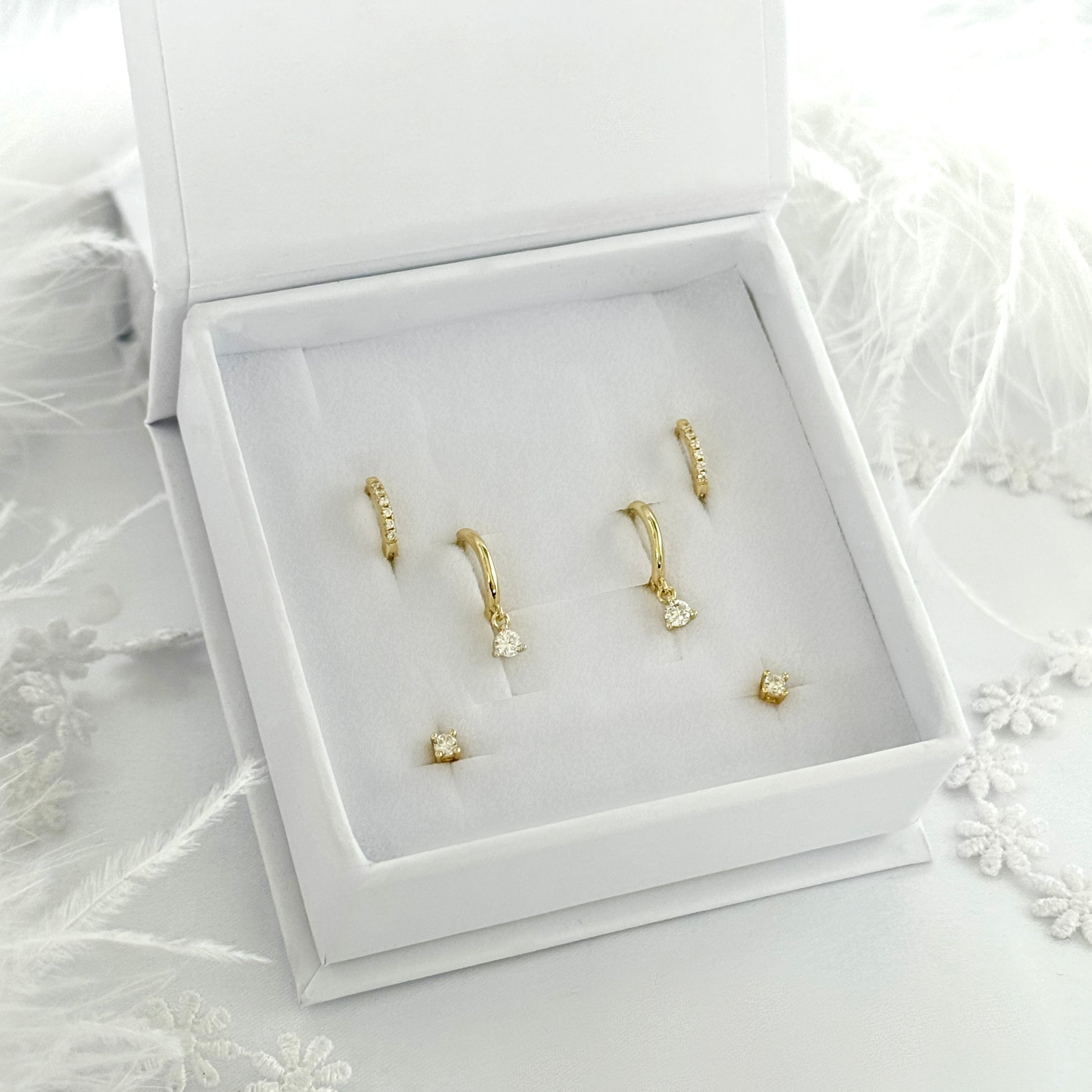 Juno Earring Stack - Gold