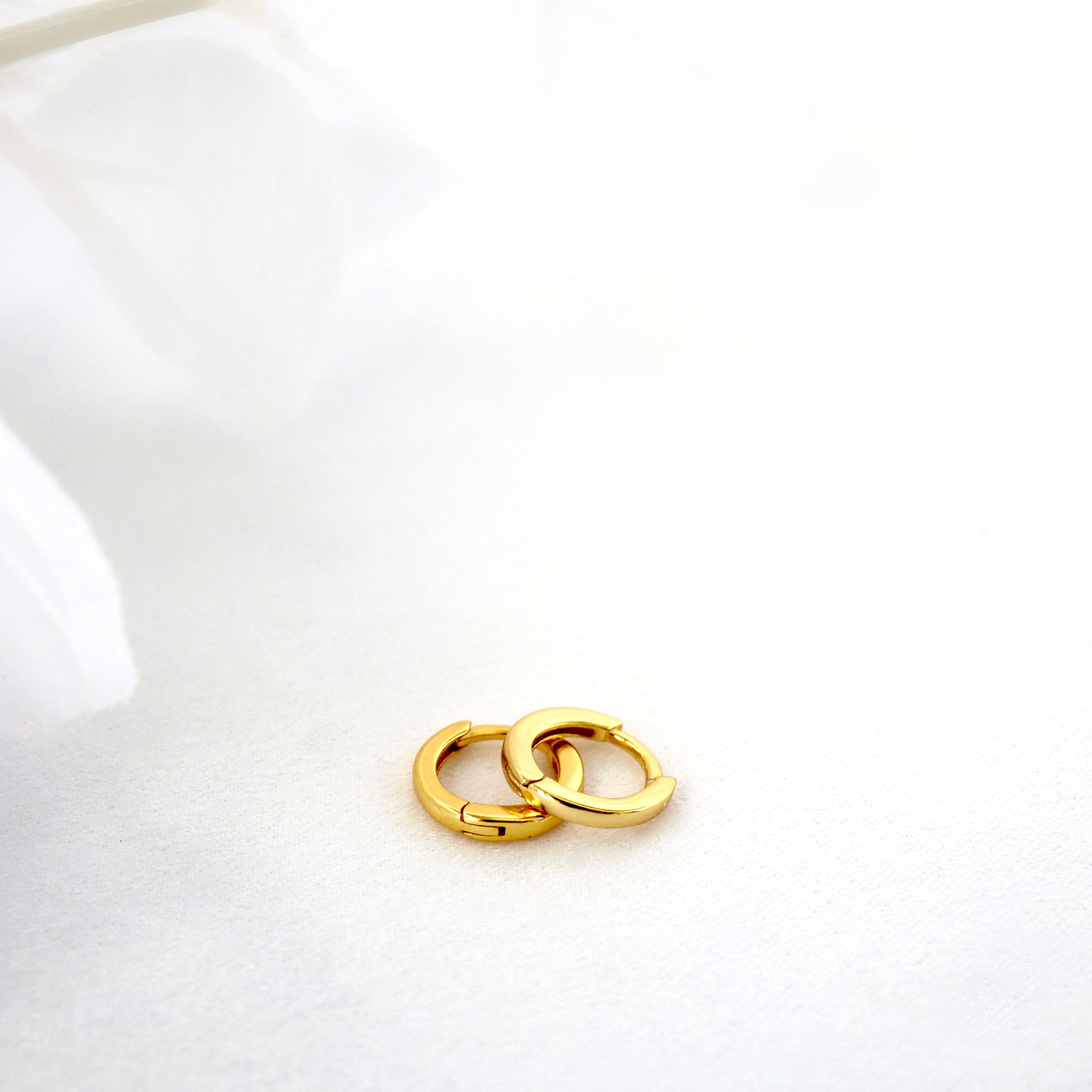 Tiana Opal Dangle Earrings GOLD B. Plain Huggie