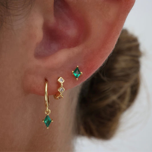 Mia Green Diamond Earrings