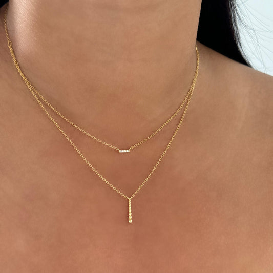 Sera Dainty Double Layered Gold Necklace