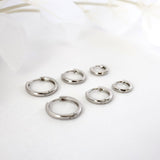 Basic Silver Hoops 7mm 9mm 12mm