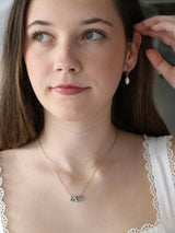 Pari Custom A-Z Letter Pendant Necklace SILVER - Stainless Steel