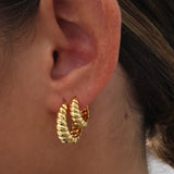 Tamara Twist Hoop Earrings GOLD