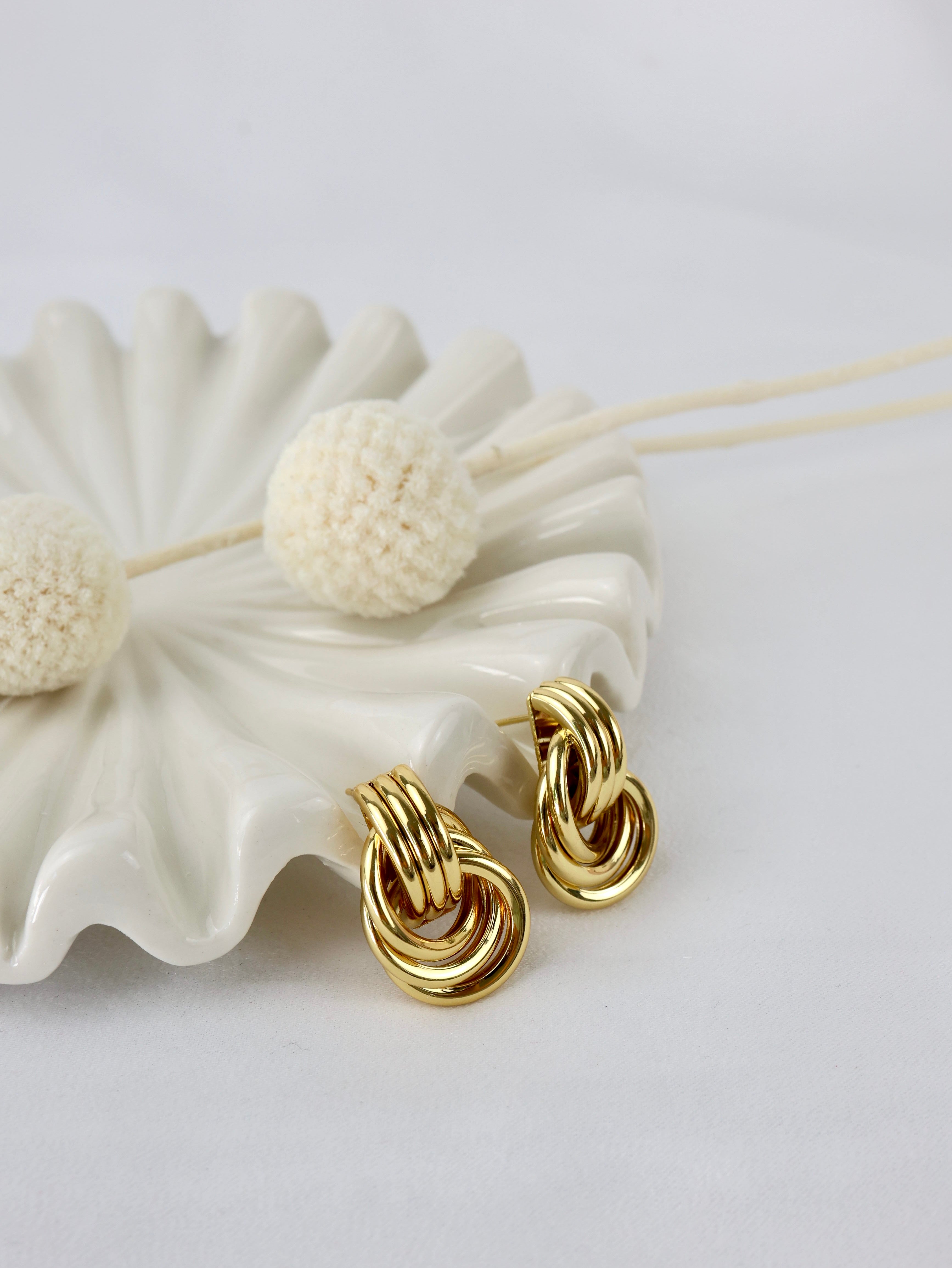 Collete Knot Earrings - GOLD