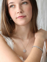 4 Clover Bracelet- Rhodium Plated Sterling Silver
