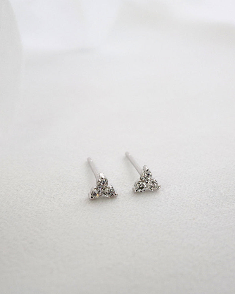 Lucy Teardrop Thick Silver Hoops